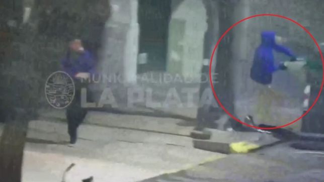 video: robaron la registradora y la descartaron en un conteiner en pleno centro platense