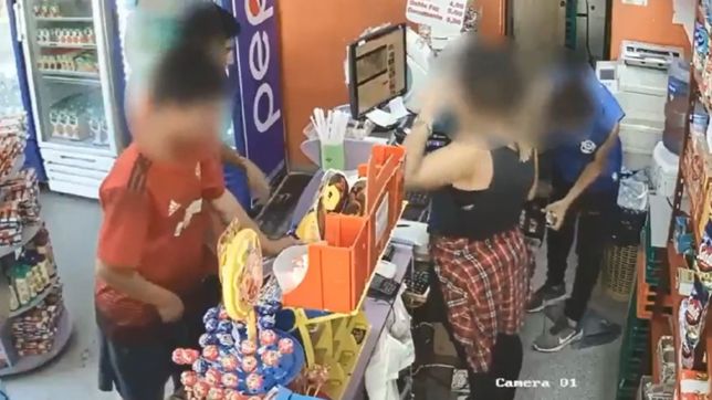 video: asi fue el fugaz asalto de 40 segundos en un kiosco de pleno centro platense