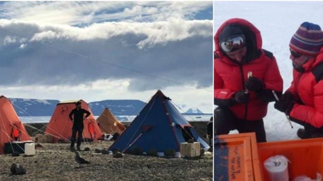 paisaje unico y casi extraterrestre, la aventura de dos cientificos platenses en la antartida