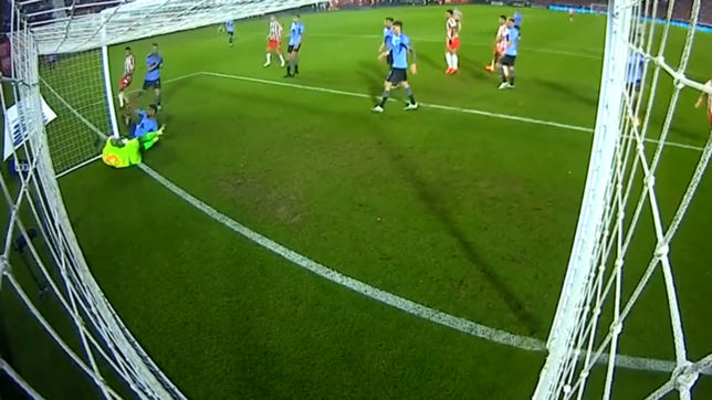 video: el gol olimpico de rollheiser con el que el pincha abrio el marcador ante belgrano