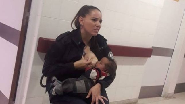 maria eugenia vidal recibio a la policia que amamanto a un bebe ajeno y emociono a todos