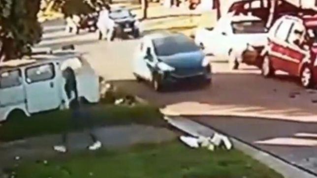 video: delincuentes intentaron una entradera y una mujer se salvo por segundos