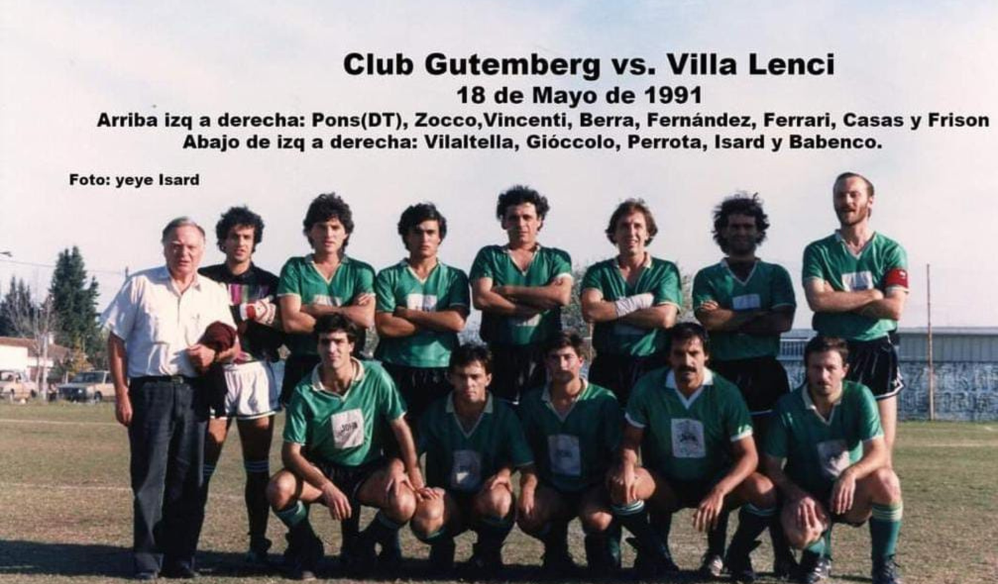 La última vez que Club Gutenberg tuvo fútbol oficial.
