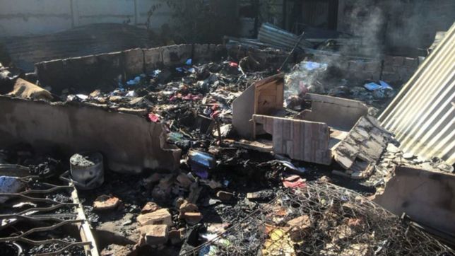 hernandez: desvalijaron una casa y antes de huir la prendieron fuego para ocultar pistas