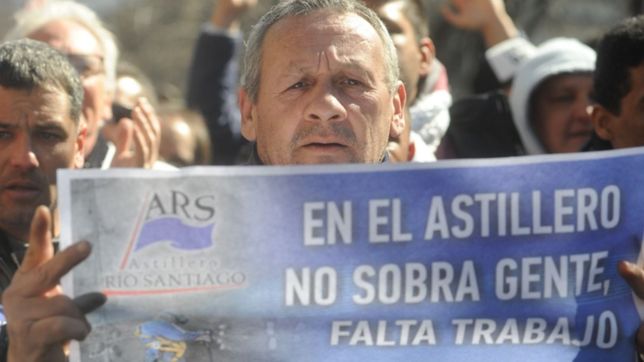 tras la represion, el gobierno abrio el dialogo y recibe a los trabajadores del astillero