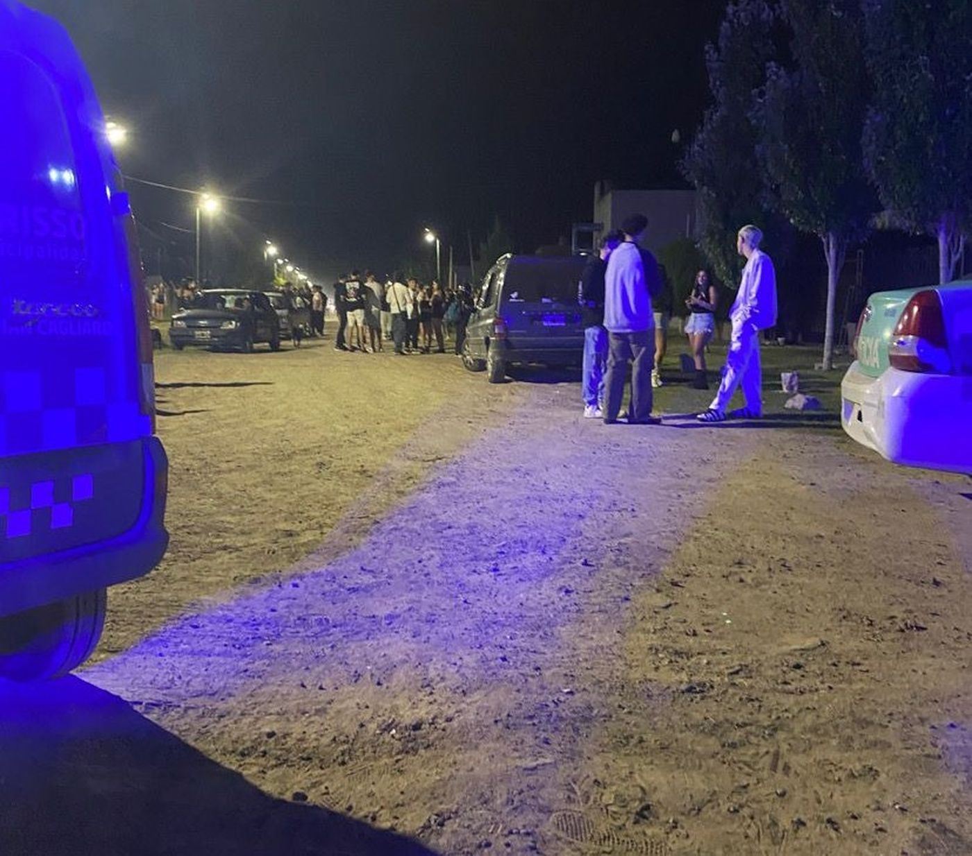 Una de las dos fiestas clandestinas clausuradas en Berisso durante el último fin de semana.