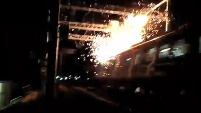 ¿que fue el impactante chispazo que se vio en una unidad del tren roca?