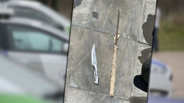 amenazo y ataco a su pareja con una faca y una cuchilla en ensenada