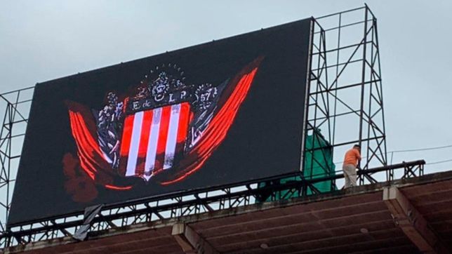 el estadio de estudiantes tiene la pantalla led mas moderna del futbol argentino