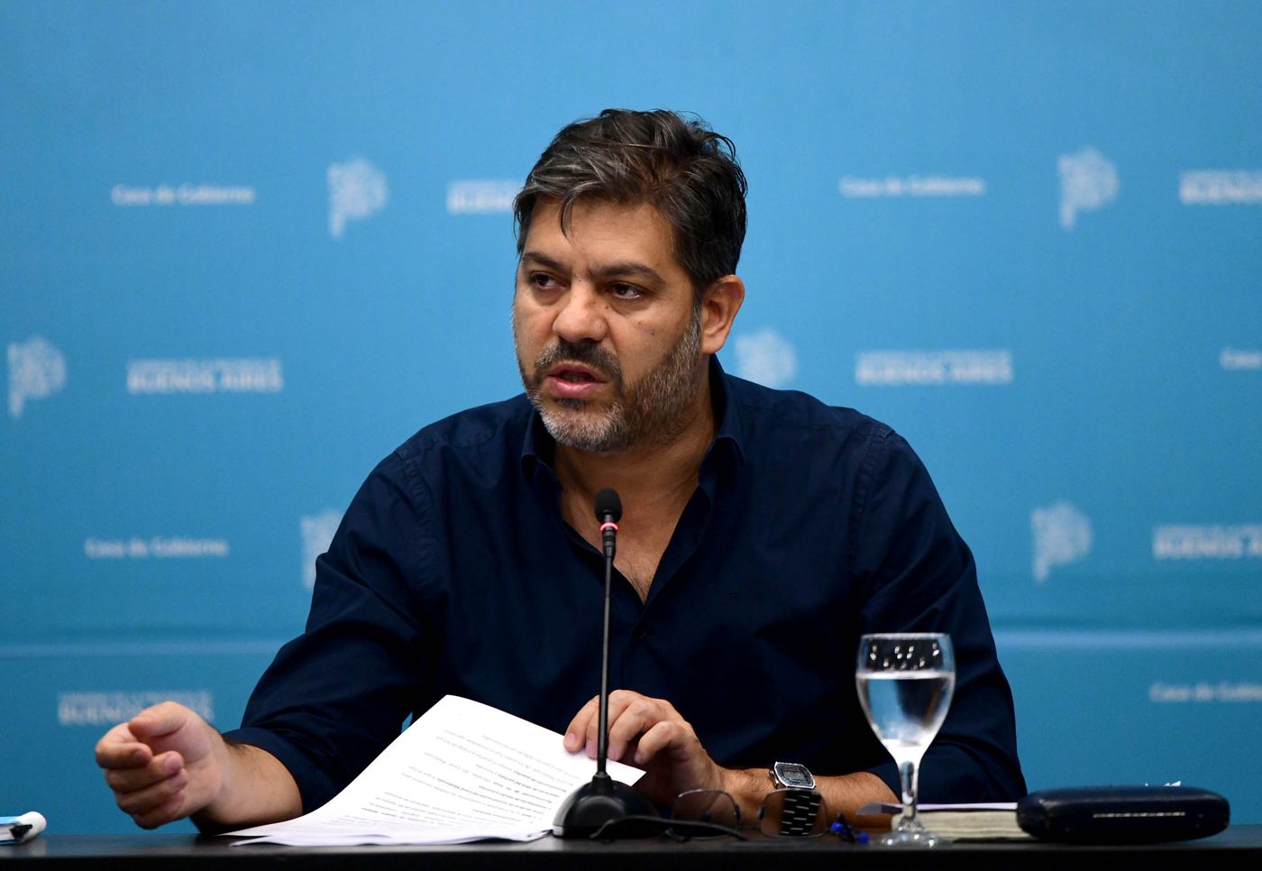 El ministro de Gobierno Carlos Bianco estuvo presente en la reunión por el cronograma electoral de la Provincia.