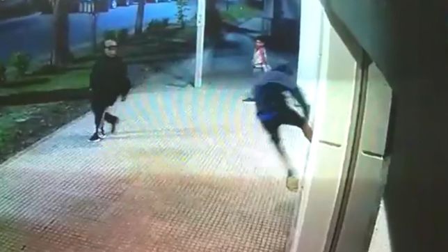 video: con patadas voladoras, asi entraron a robar a una agencia de viajes de city bell