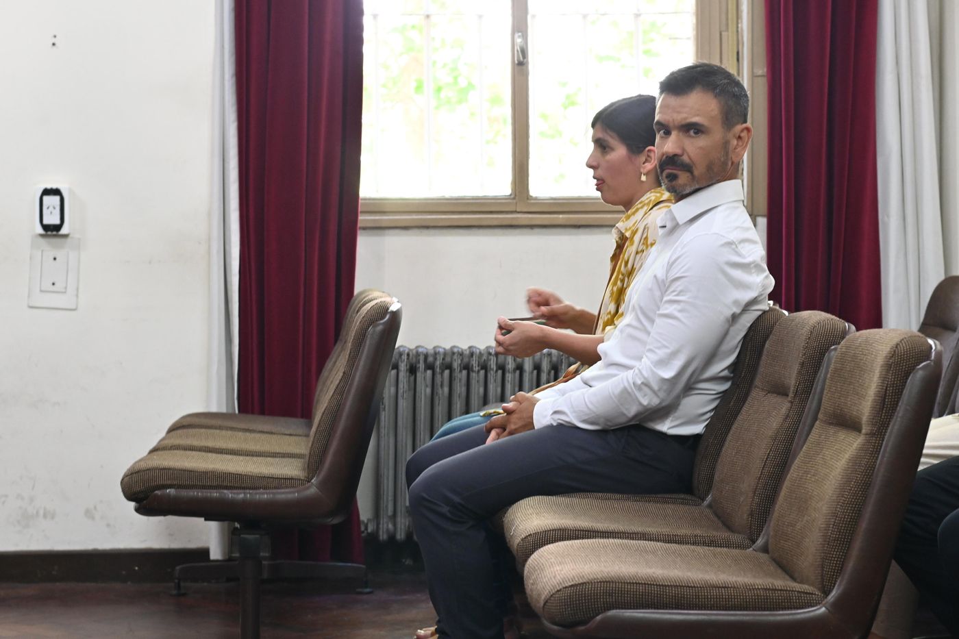 Marcos Ledesma, instantes antes de ser absuelto por la Justicia.