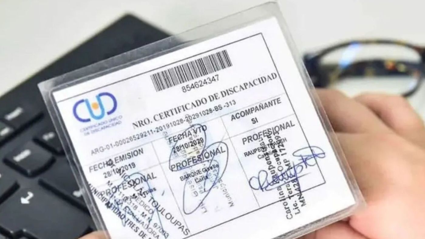 Certificado discapacidad