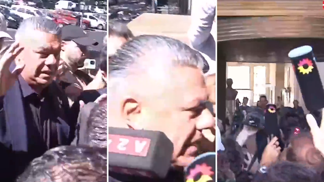 caos y descontrol en la llegada de tapia a tribunales para declarar por la causa afa