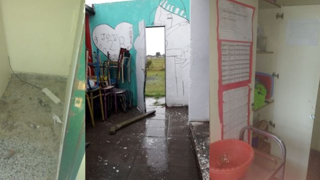 atacaron otro jardin de infantes de la ciudad y se llevaron hasta las heladeras