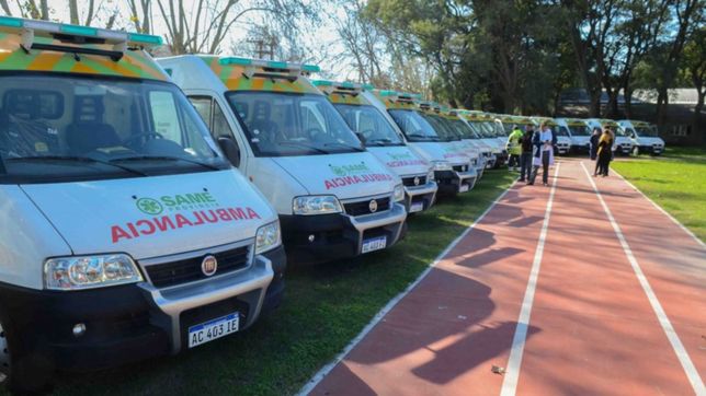 la provincia entrego 19 nuevas ambulancias y una llego al hospital san juan de dios