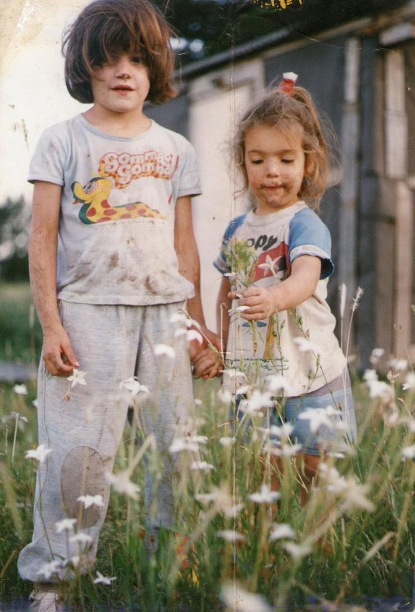 Lidia y Agustina, de pequeñas. 