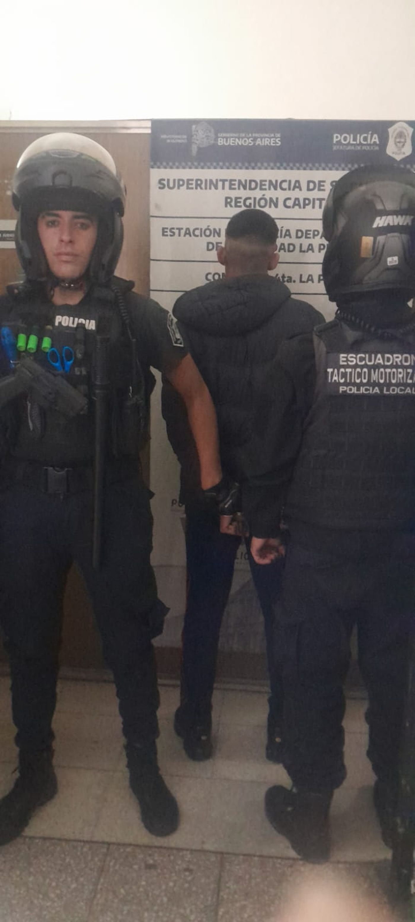 El detenido de 21 años es agente del Servicio Penitenciario Bonaerense (SPB).