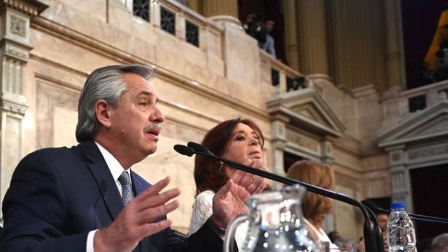 alberto fernandez abre las sesiones en el congreso en medio de la interna del gobierno