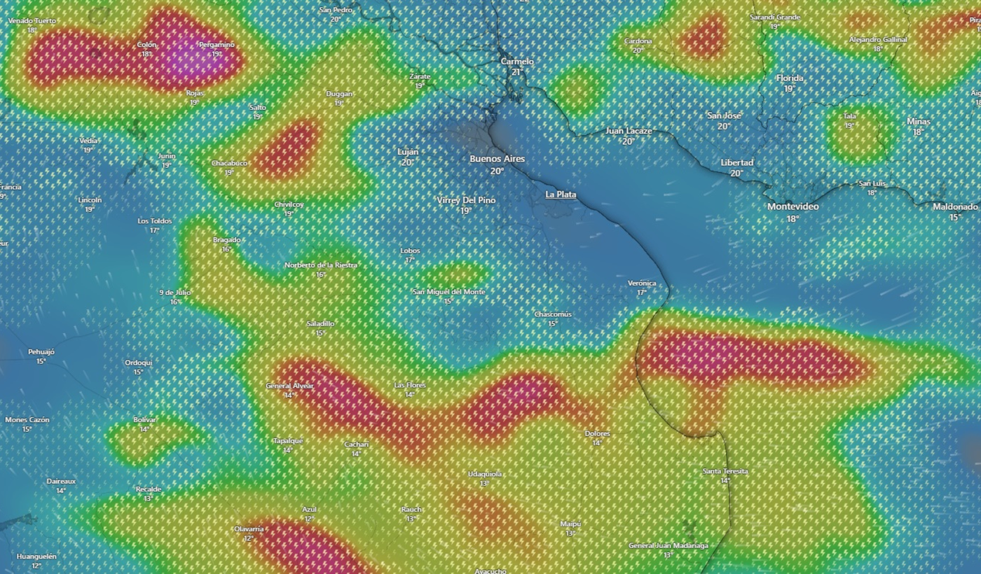La imagen de radar que muestra cómo se aproximan las tormentas a La Plata - Image 3