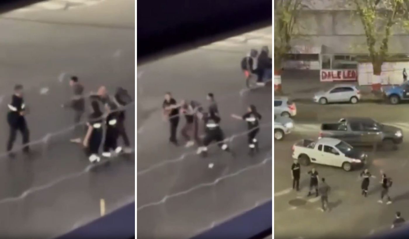 Pelea de trapitos e inspectores