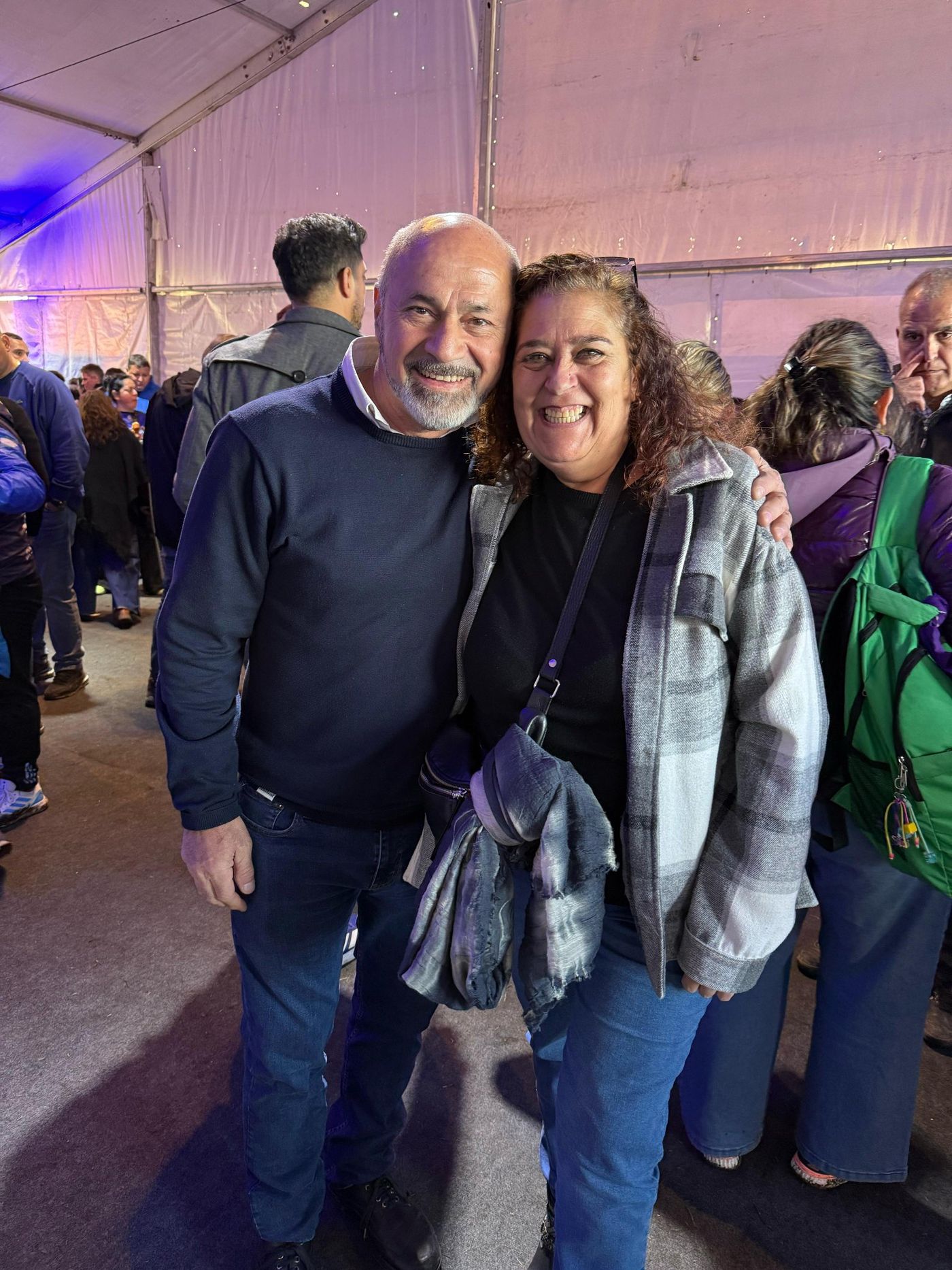 Susana González junto al intendente Mario Secco, su referente político