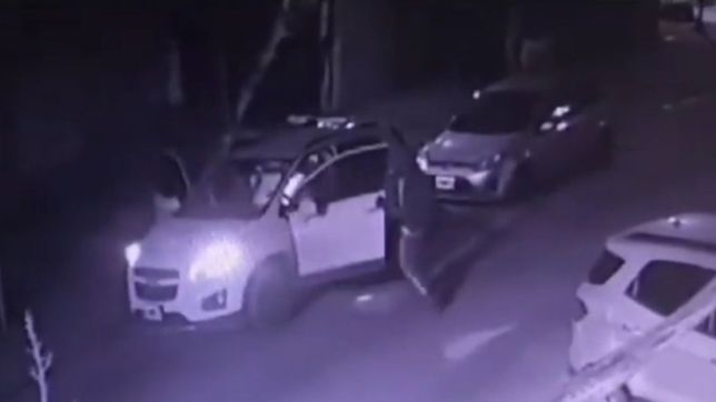 video: armados y a los golpes, asi le robaron la camioneta a una familia de la plata