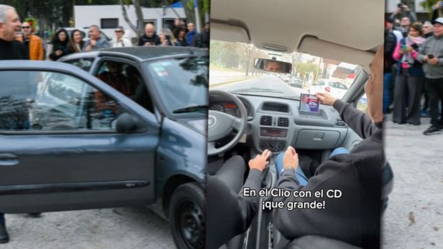 video: alak puso en el clio de kicillof la musica de su viejo cd de campana