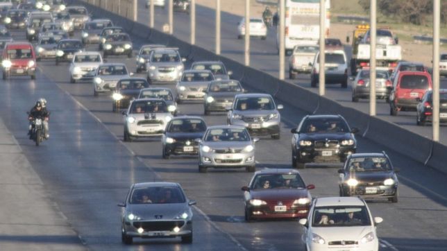 ¿viajas a capital? sali con tiempo porque se esperan cortes en la bajada de la autopista