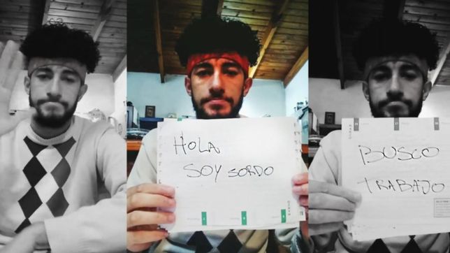 video: tiene 21 anos, es sordo y se grabo para buscar trabajo en la plata
