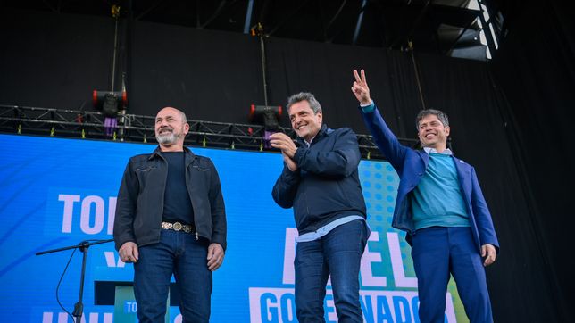 massa y kicillof celebran el dia de la lealtad con un masivo acto en el cierre de la campana