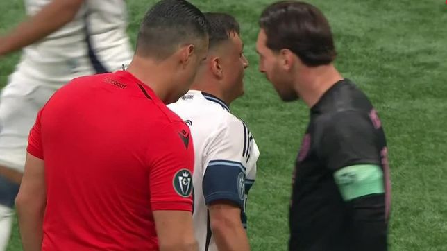 lionel messi casi termina a las pinas tras un partido caliente en la derrota de inter miami