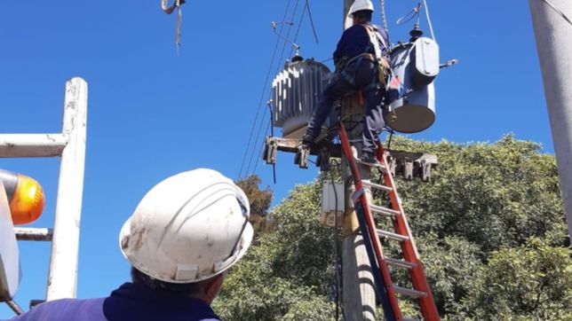 renovaron los postes para minimizar el impacto de las tormentas en el servicio electrico