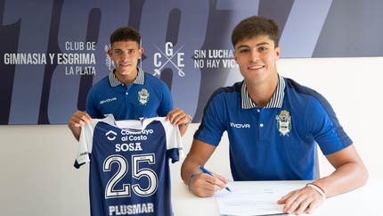 Alan Sosa y Facundo Di Biasi pusieron la firma con Gimnasia