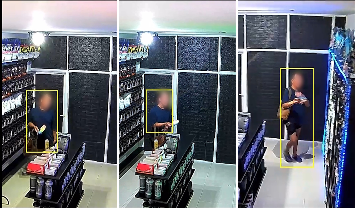 robo local de suplementos