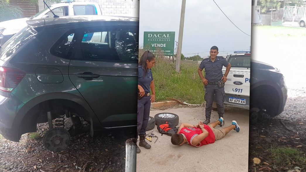 Detuvieron a un roba ruedas en La Plata que ya tenía pedido de captura por otros delitos