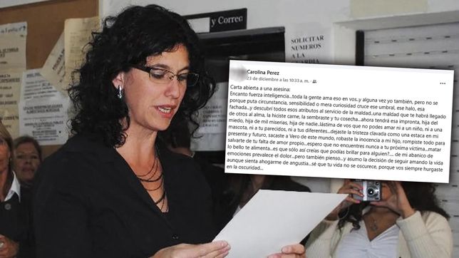 carta abierta a una asesina: el mensaje de la expareja de la acusada de matar a veronica dessio