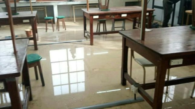 alumnos de albert thomas encabezan un faltazo general y cortan la calle para exigir obras