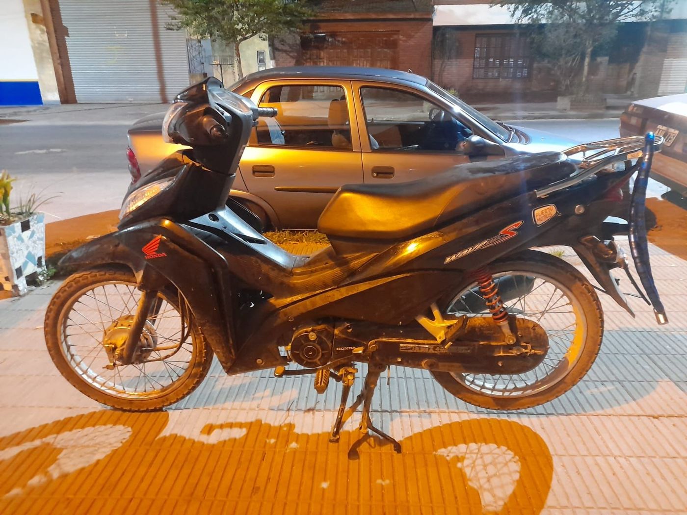 La moto robada secuestrada en Berisso