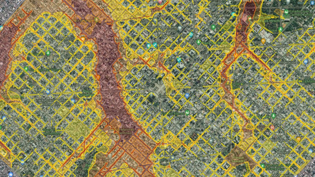 los mapas que muestran calle por calle cuales son las zonas inundables en la plata