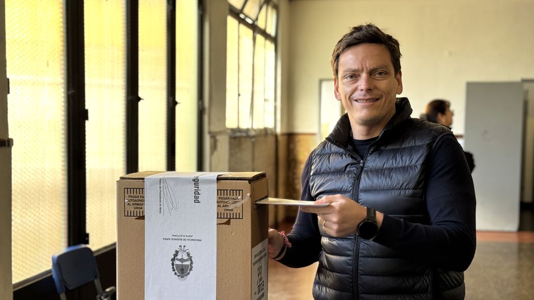 Votó Pablo Nicoletti en La Plata: Esperemos que la gente participe, que venga a votar
