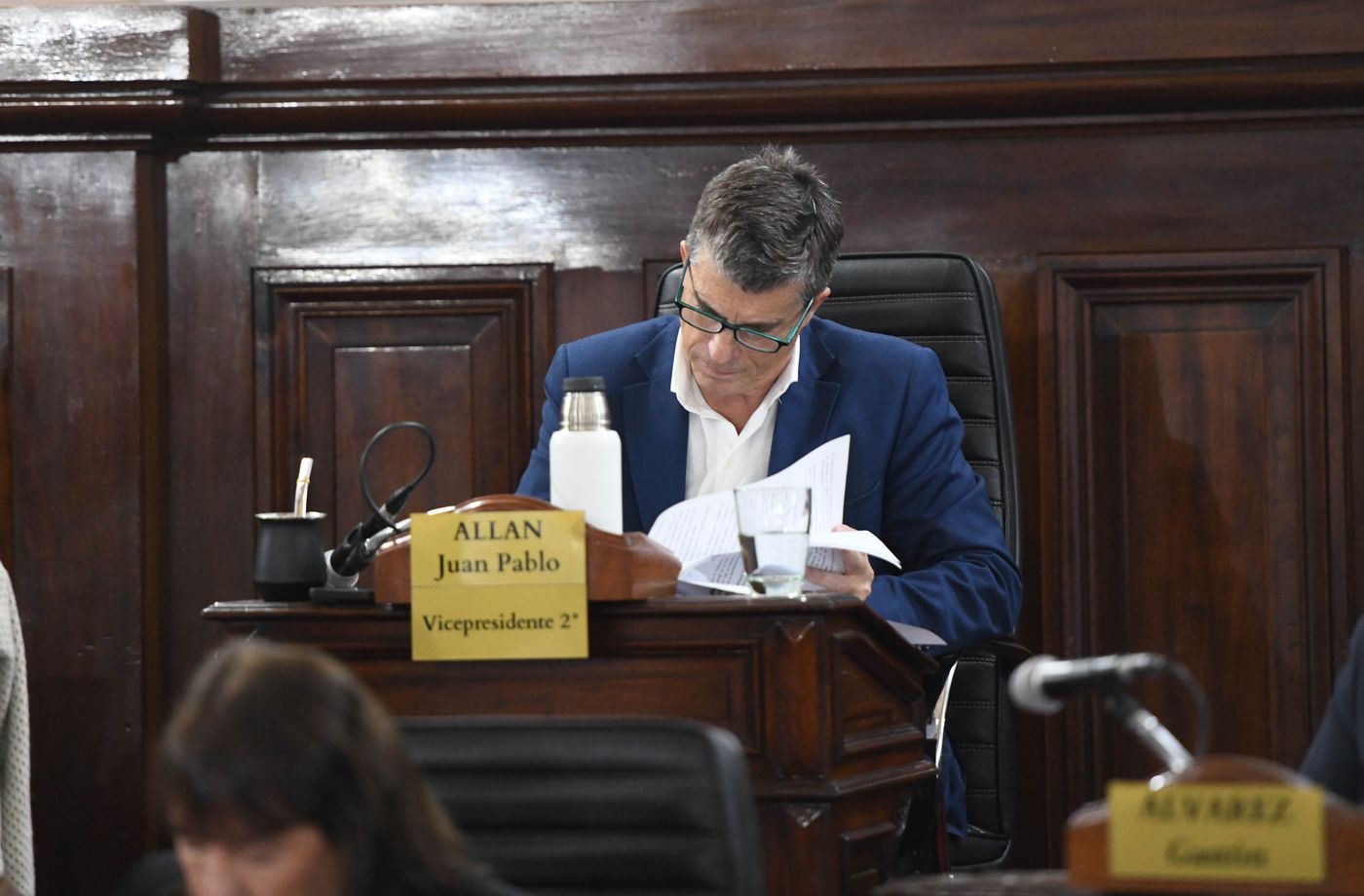 El concejal de La Libertad Avanza, Juan Pablo Allan, es el autor del proyecto sobre armas no letales que disparó el debate en el recinto