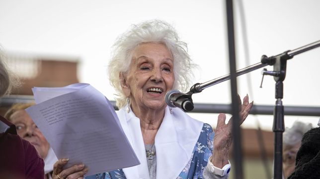 nunca es tarde para recuperar la identidad: el emotivo mensaje de estela de carlotto