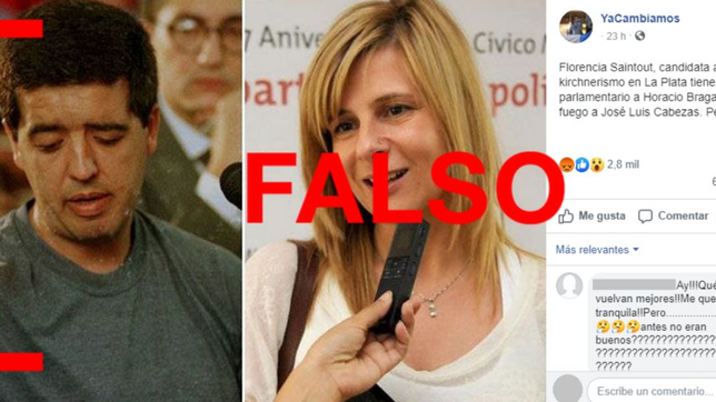 reverso ratifico que es falsa la noticia sobre saintout y uno de los asesinos de cabezas