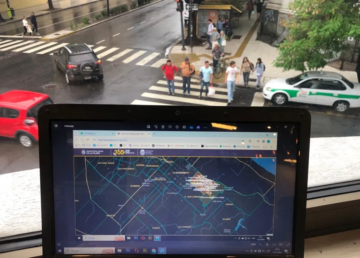 El mapa de gestión de riesgo con los barrios de La Plata y los lugares y corredores seguros El mapa de gestión de riesgo con los barrios de La Plata y los lugares y corredores seguros