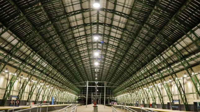asi quedo por dentro la nueva estacion de trenes de la plata que inaugurara el presidente
