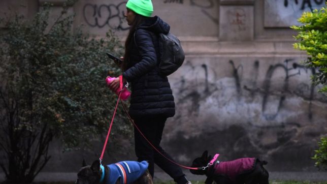 la semana sigue en la plata con un martes fresco, humedo y nublado