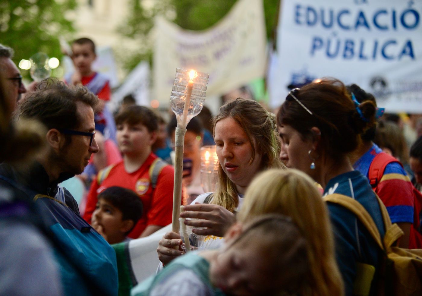 La marcha de antorchas del miércoles pasado