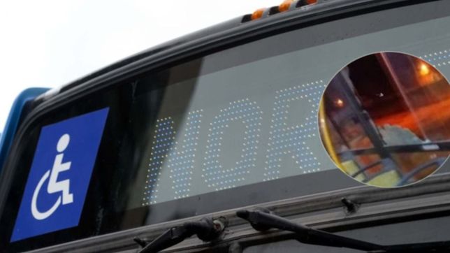 arrojaron un botellazo a un micro de la linea norte e hirieron a una mujer y su bebe