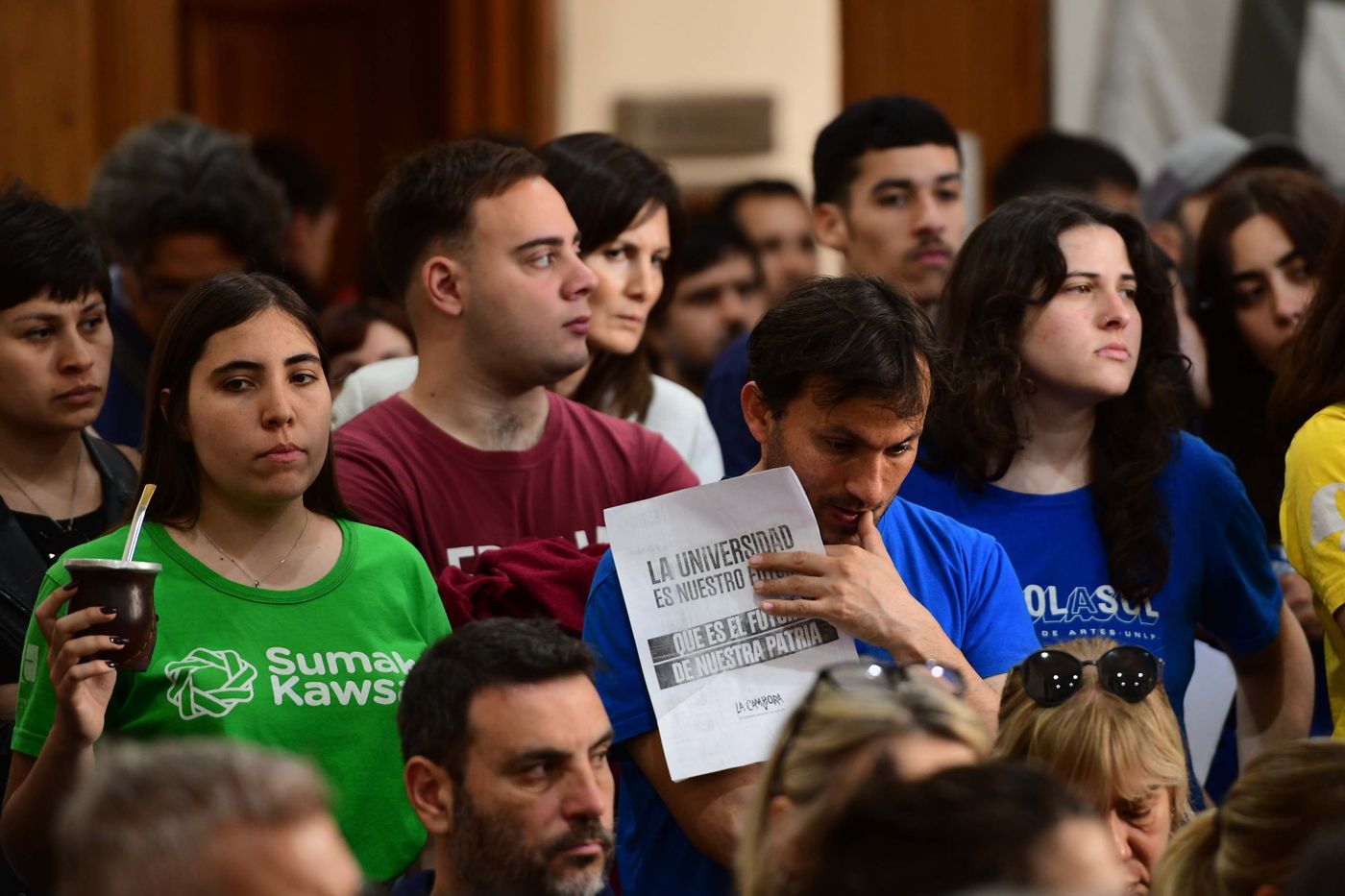 Los estudiantes de la UNLP participaron de la sesión del Consejo Superior